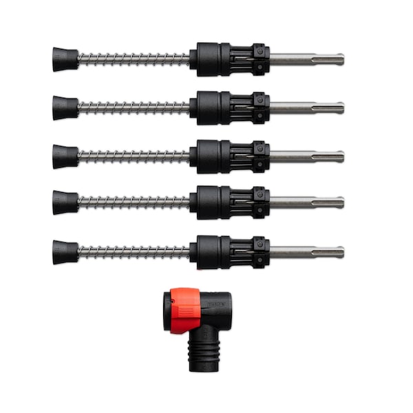 Diablo 3/8in. x 4in. x 9in. AMPED Rebar Demon SDS-Plus 4-Cutter Full Carbide Drill Bit, 5PK DMAPLA4420-S6 - main