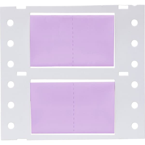 Brady PermaSleeve HX Heat Shrink Double Sided Wire Marking Sleeves, 0.75 in. x 1 in. W, Violet, Roll of 5000 2HX-750-2-VT-J-2 - main