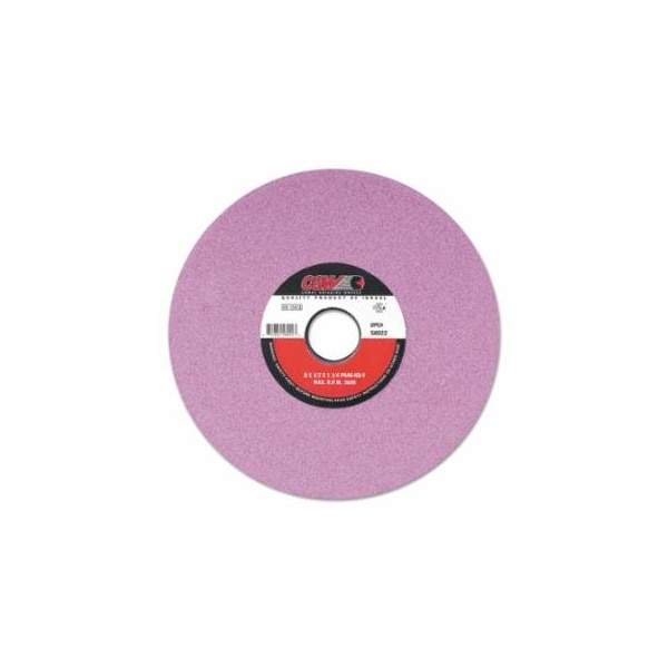 Cgw Abrasives Pink Surface Grinding Wheels, R/2-7 1/2 x 1/2, 12 X 2, 5 in Arbor, 46, H 421-58039 - main