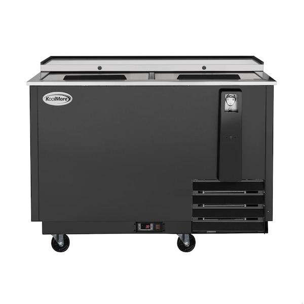 Koolmore 50 in. Commercial Bottle Cooler in Black with Built-In Opener, ETL Listed, 14 cu. ft. KM-BOC50-BK - main