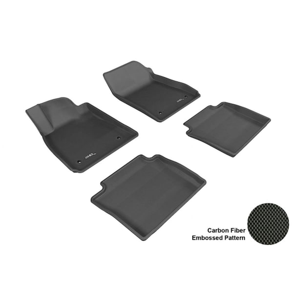 3D Maxpider CHEVROLET IMPALA 2014 KAGU BLACK R1 R2 Floor Mat L1CH04201509 - main