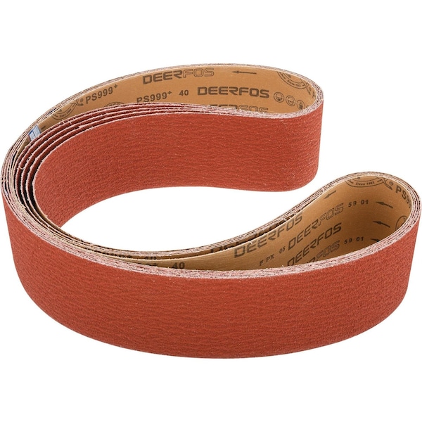 Grizzly 4" x 79" Ceramic Sanding Belt 40 grit, 5PK T31815 - main