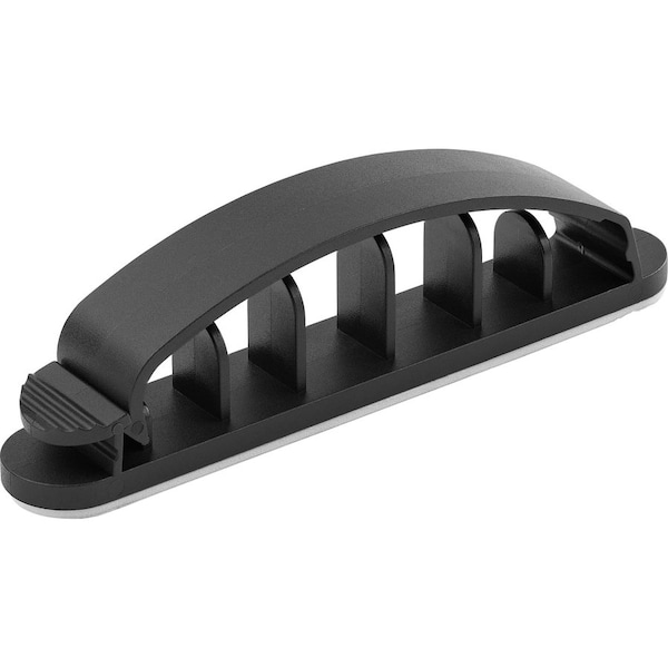 Startech.Com Cable Clip, Nylon 6/6, 0.59 in Bundle Dia., Black, 3.80 in L CDM6SCC - main