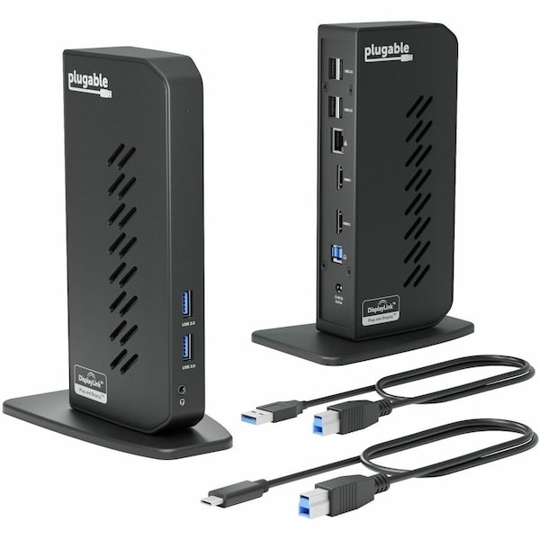 Plugable Technologies PLUGABLE USB 3.0 AND USB-C UNIVERSAL LAPTOP DOCKING STATION FOR WINDOWS AND MAC UD-3900Z - main