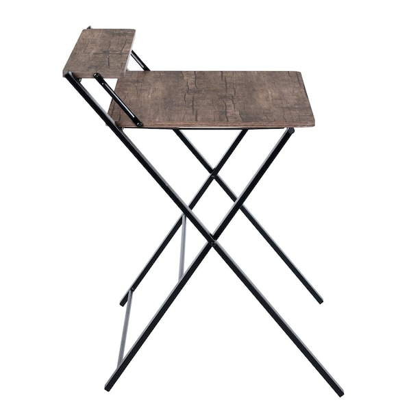 Homeroots 32" Brown and Black Computer Desk 568254 - main