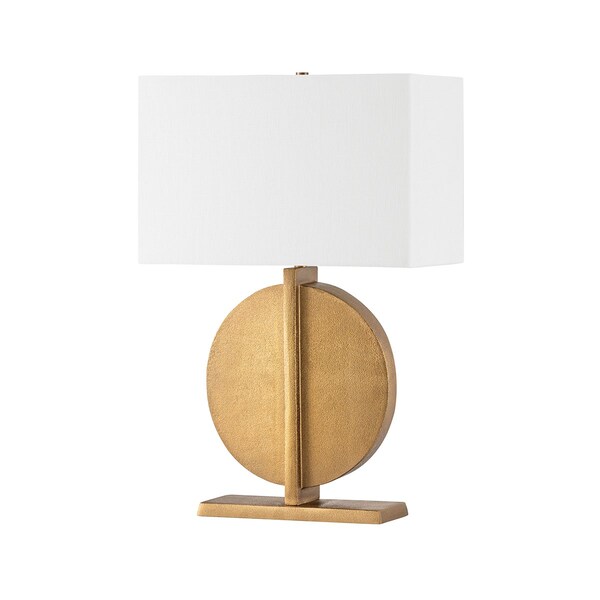 Troy Lighting Colma 1 Light Table Lamp 10.5 In. Patina Brass PTL7026-PBR - main