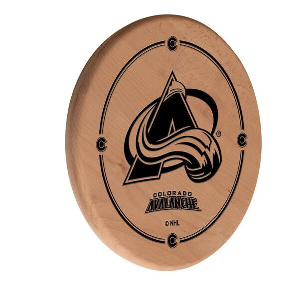 Holland Bar Stool Co Colorado Avalanche 13" Laser Engraved Solid Wood Sign WSgnLNatColAva - main