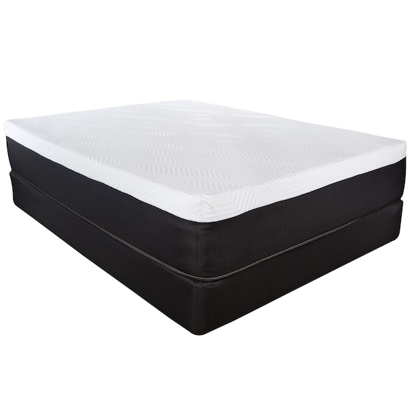 Homeroots 13" Hybrid Pocket Coil Gel Memory Foam Mattress 391640 - main