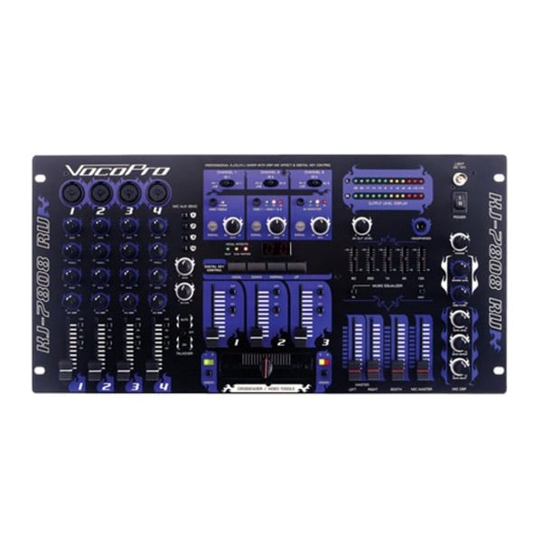 Vocopro KJ-7808RV KJ/DJ/VJ Mixer w/ DSP Mic Effect and Digital Key Control KJ-7808RV - main