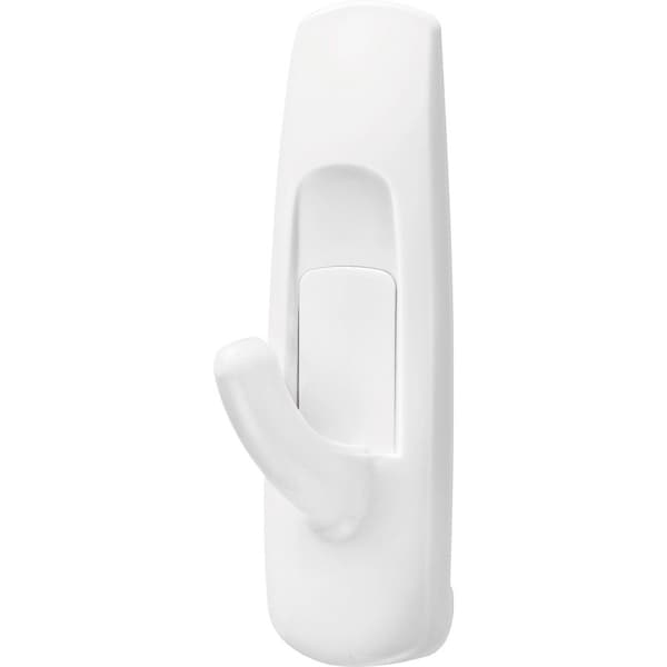 Command Hook, White, Plastic, 1 in D, PK37 17001-S37NA - main