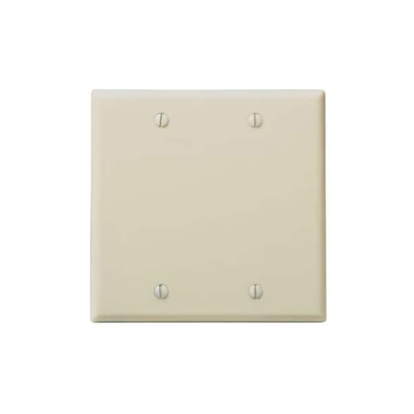 Leviton Wallplates 2G Blank Ivory 86025 - main