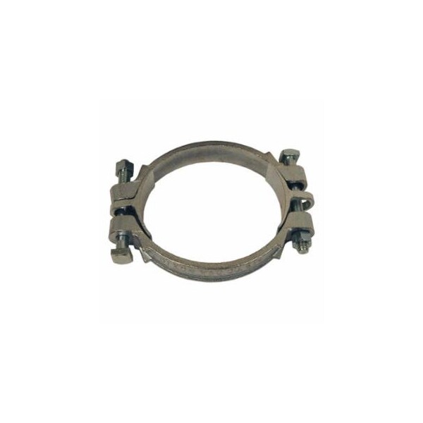 Dixon Valve Double Bolt Hose Clamps, 4 1/32 in-4 9/32 in Hose OD, Malleable Iron, 20/Bx 238-463 - main