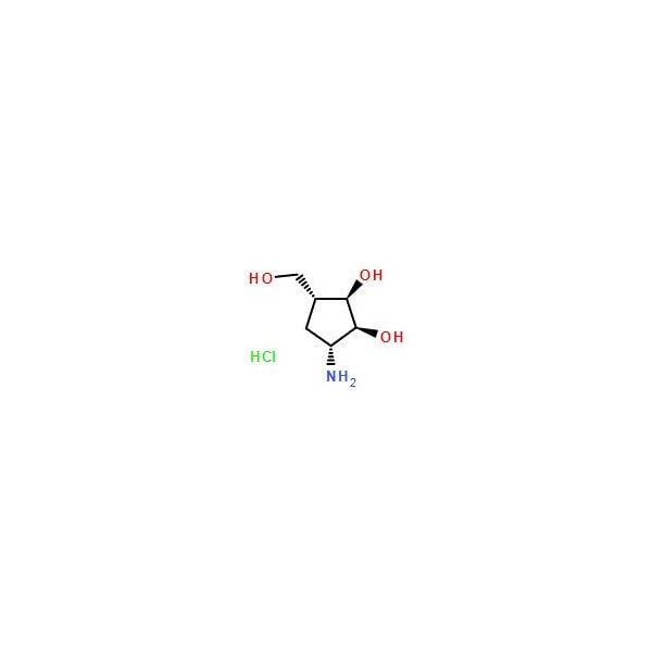 Ak Scientific (1R, 2S, 3R, 5R)-3-Amino-5-(hydroxymethyl)cyclopentane-1, 2-diol hydrochloride (100mg), CAS 79200-57-0 2392AC-100mg - main
