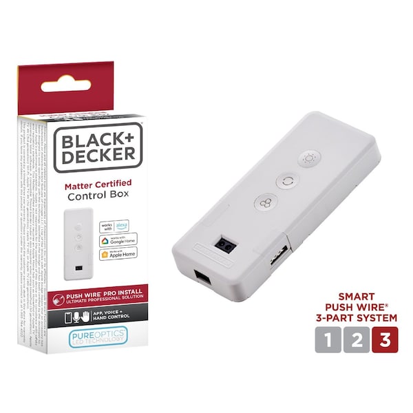 Black & Decker LED PureOptics Smart Under Cabinet Lighting Motion Sensor Control Box Accessory LEDUC-ACKSNSR-PW - main