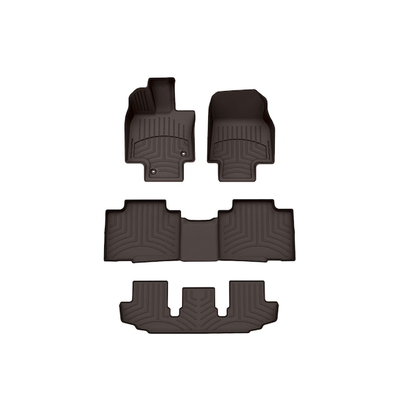 Weathertech Cocoa, Front and Rear and Rear FloorLiner HP 471609-1-2-3IM - main