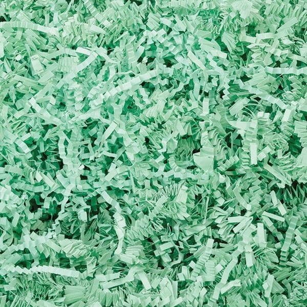 Nashville Wraps Mint Green Crinkle Cut Shredded Paper, 10 lb Box ZF10MG - main