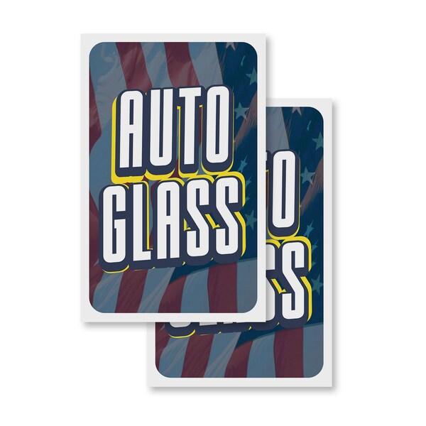 Signmission Auto Glass, Vinyl Decals Only 24 Inch x 36 Inch, Vinyl Decal, 2PK DSB-2436-2PACK-30343 - main