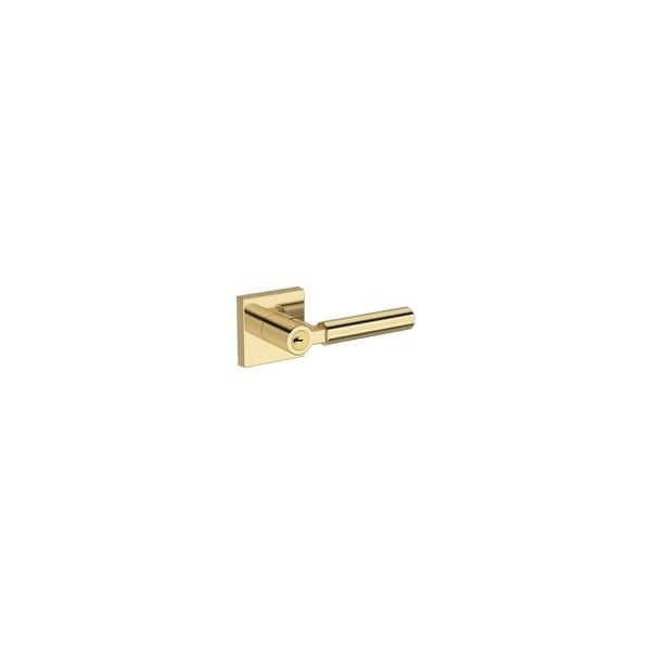 Baldwin Residential Door Levers Keyed Entry Reversible Non-Lacquered Brass ENLKFCSR031 - main