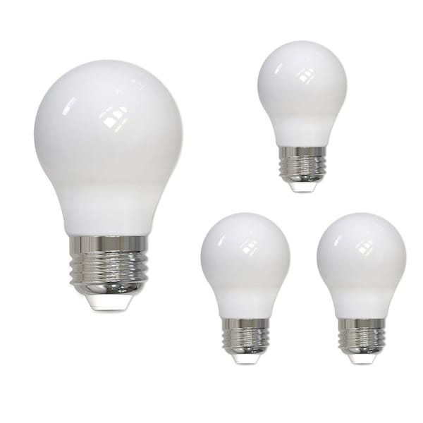 Bulbrite LED Filament PK of (4) 7 W Dimmable A15 Light Bulb with Milky Glass Finish and E26 Base, 2700K 861635 - main