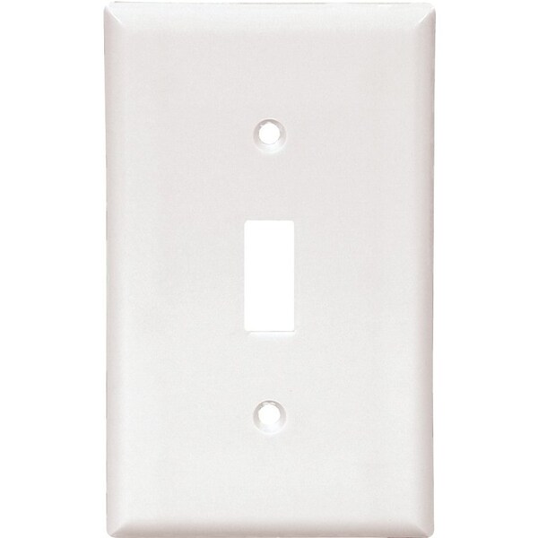 Eaton Wiring Devices 2134W Wallplate, 412 in L, 234 in W, 1 Gang, Thermoset, White, HighGloss 2134W-10-L - main
