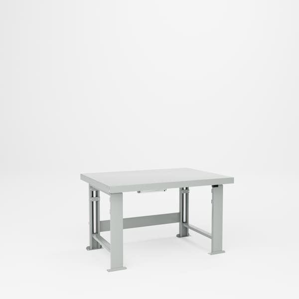 Pucel Steel Top Hydraulic Bench, 48 in W x 34 in D x 29-41 in H, Electric, Black HBS-3448-E12 - main