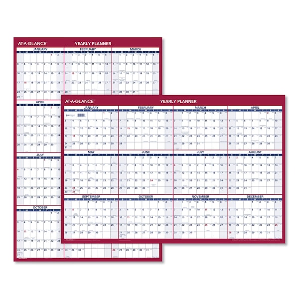 At-A-Glance Erasable Vertical/Horizontal Wall Planner, 24 x 36, 12-Month (Jan to Dec): 2025 AAGPM2628 - main