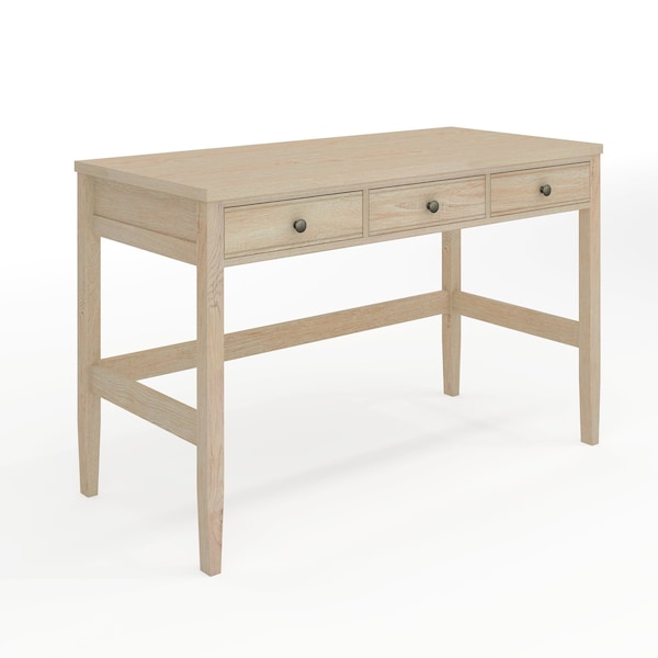 Martha Stewart 21.75 in H, 47.25 in W X Engineered Wood, Steel, Light Natural Frame/Antique Bronze Hardware NAN-PS-23504-LNT-BZ-MS - main