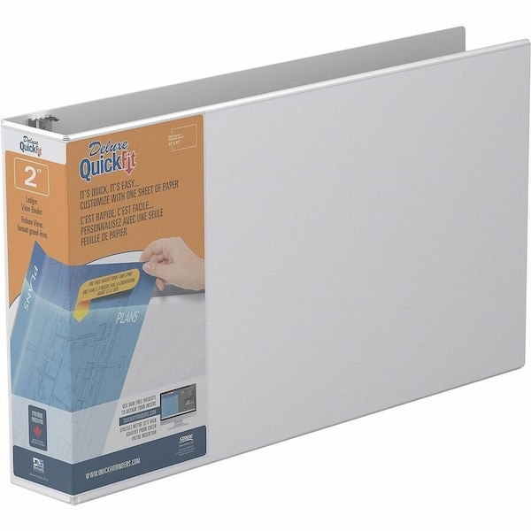 Quickfit Dring Ledger Binder, White STW94030 - main