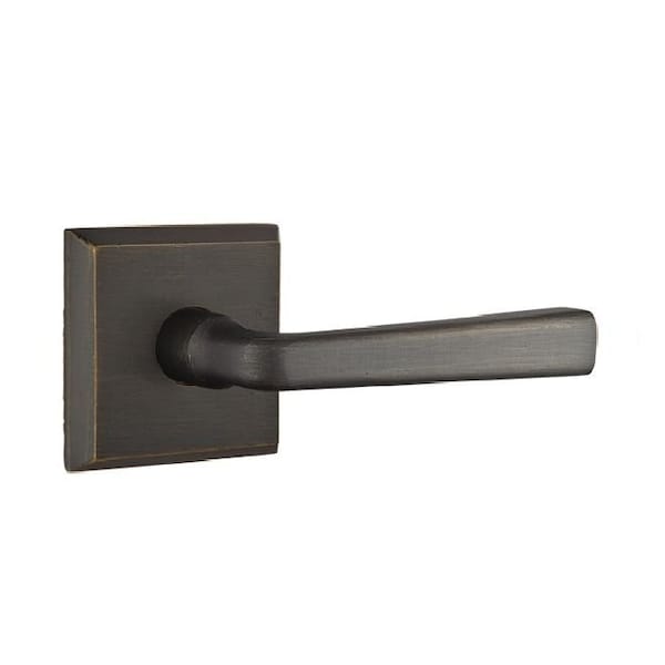 Emtek Residential Door Levers Passage Right Hand Medium Bronze 7111CRMBRH - main