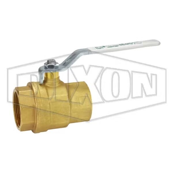 Dixon Ball Valve, 1-1/2 in Nominal, FNPT End Style, Brass Body, Full Port, PTFE Seat/Double O-Ring Softgoo LFV150 - main