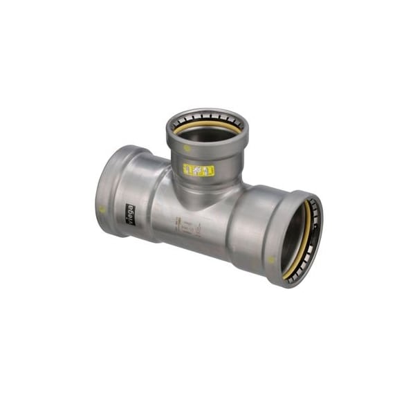Viega MegaPressG tee P1 3 P2 3 P3 2.5 carbon steel zinc-nickel coating 28700 - main