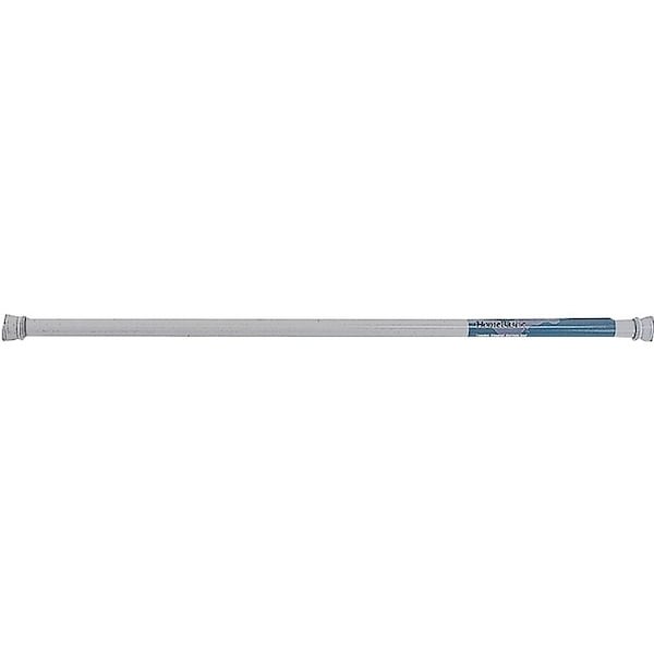 Simple Spaces Shower Curtain Rod, 7-1/2 lb, 41 to 76 in L Adjustable, 1 in Dia Rod, Steel, Powder-Coated SD-SR41-W3L - main