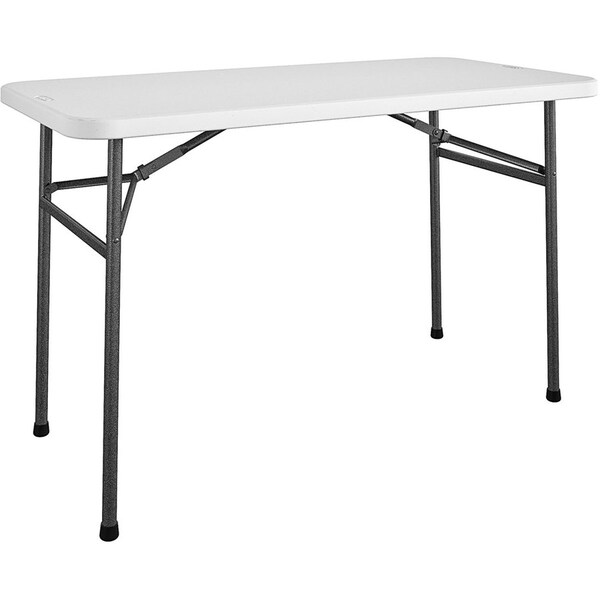 Cosco Straight Folding Utility Table - Rectangle Top - Four Leg Base - 4 Legs - 200 lb Capacity - 48in 14146WSL1E - main