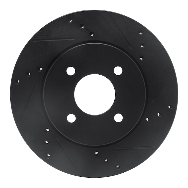 Dynamic Friction Co DFC Brake Rotor - Drilled and Slotted - Black 633-67065R - main