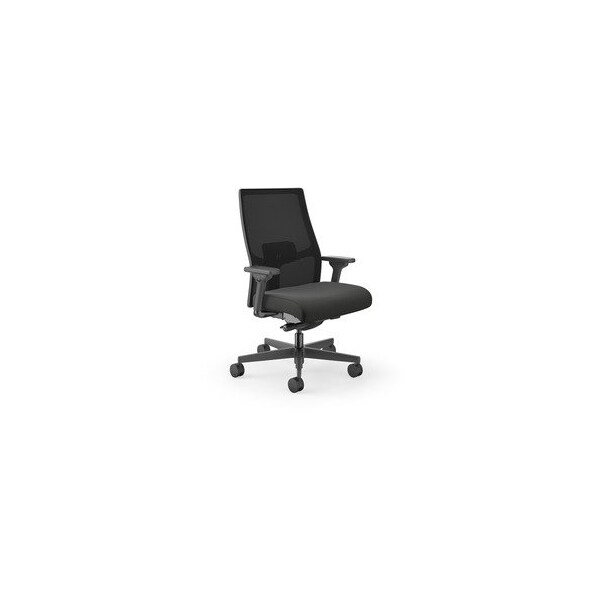 Hon Ignition 2.0 Mesh Mid-back Big & Tall Task Chair - Black Seat Color - Vinyl Seat Material - Black I2BTVMU10BTN - main