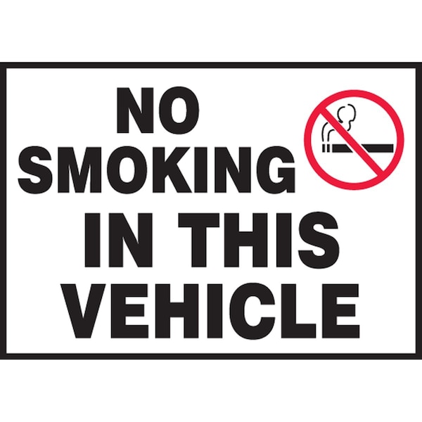 Accuform TRAFFIC SAFETY LABEL NO SMOKING IN LVHR518VSP - main