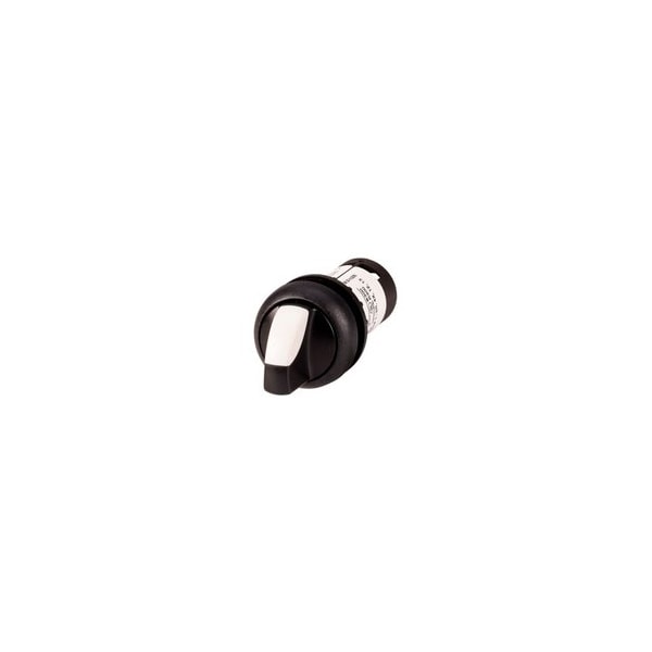 Eaton 22.5 MM, 1NO-1NC, NEMA 4X/13, IP65, Black/White Button, Black Bezel, Center-Right 40D, C22S-WK-K11 - main