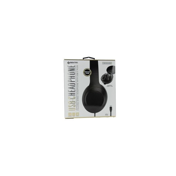 Cable Wholesale USB Type C Noise Isolation Headphones With Mic, Black 5002-111BK - main