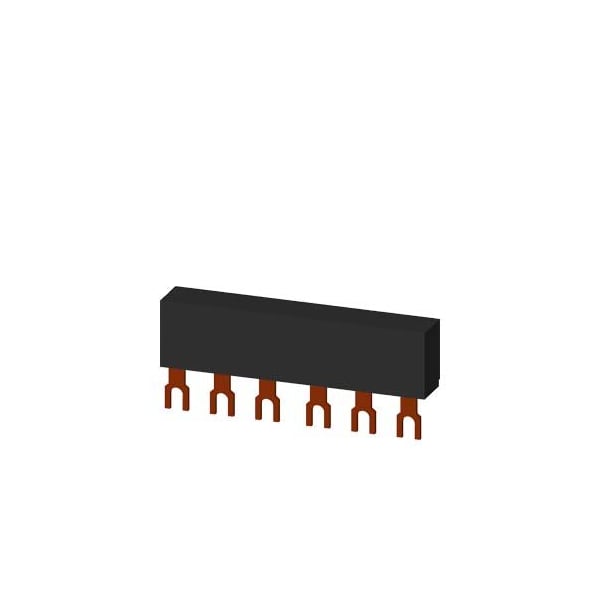 Siemens 3-phase busbars Modular spacing 45 mm for 2 switches Fork shape connections 3RV1915-1AB - main