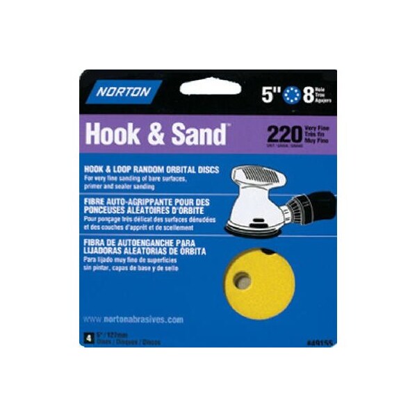 Norton Abrasives 4Pk5"60G Hook/Loop Disc 07660749158 - main