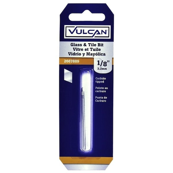 Vulcan Jobber Length Drill Bit, 1/8 in Dia, Flat Shank 263011OR - main