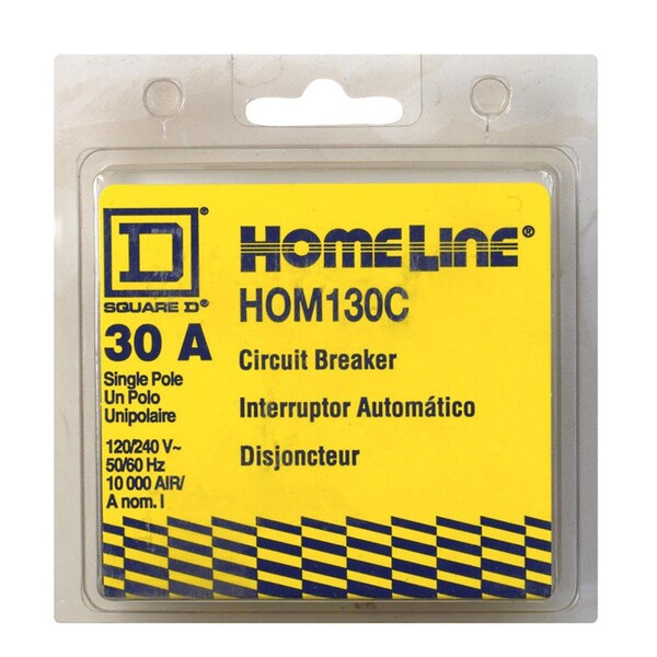 Awesome Audio HOM130C 1 in. 230 A - 1- Pole Miniature Circuit Breaker AW3319569 - main