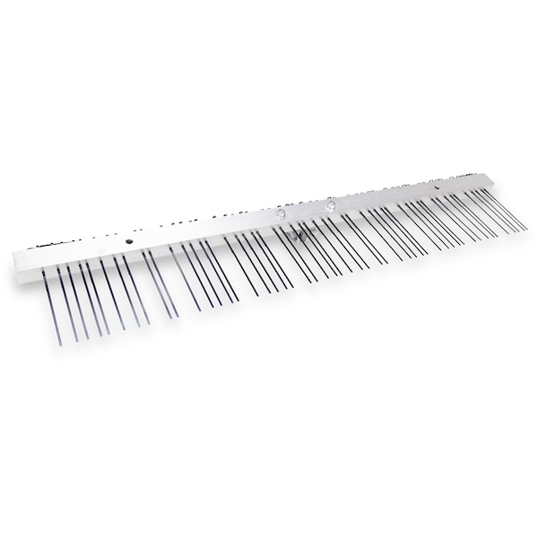 Marshalltown 36 in Flat Wire Texture Broom; 3/8 in, 5/8 in, 1/2 in, 3/4 in, 1-1/4 in spacing Louisiana DOT Spec 18731 - main