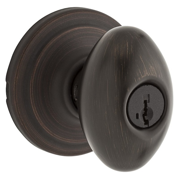 Kwikset Signature Series Keyed Entry Knob, Metal, Venetian Bronze 740L-11P - main