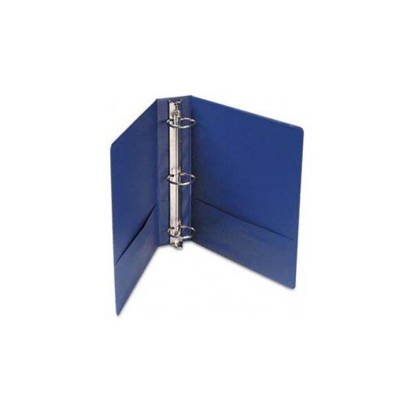 Universal Suede Finish Vinyl Round Ring Binder, 2" Capacity, Royal Blue 34402 - main