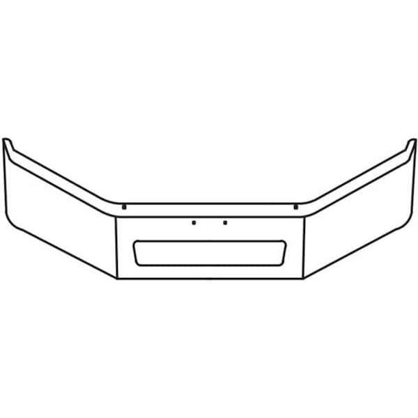Ilc Replacement For Freightliner M2 106 Year 2004 12In Chrome Wrap Around Bumper 10 Gauge W/Vent And Li WZ-ERWJ-J - main