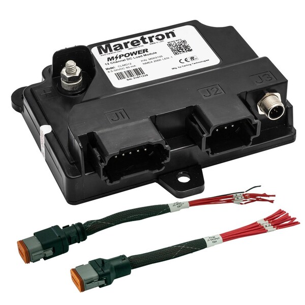 Maretron MPower 12 Channel DC Load Module NMEA 2K w/12in Pigtail Adapter Cable for J1 & J2 Connec CLMD12-R - main