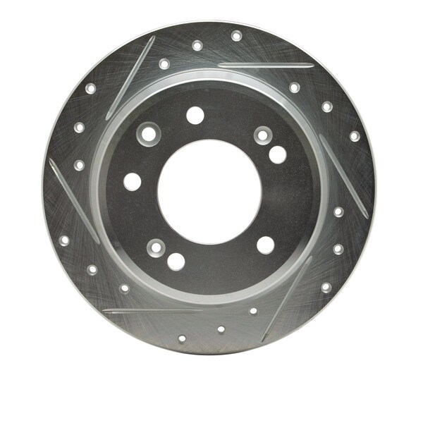 Dynamic Friction Co DFC Brake Rotor - Drilled and Slotted - Silver 631-03029L - main