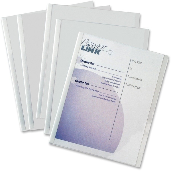 C-Line Products C-Line 32457 Report Cover with Binding Bar Letter 1/8 Capacity 50 per Box 32457 - main