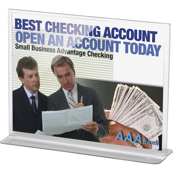 Officemate Upright Sign Holder, Horizontal 23006 - main